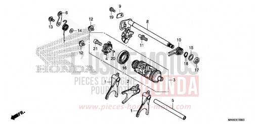 SCHALTTROMMEL (CRF1000A/A2/AL/AL2) CRF1000AK de 2019